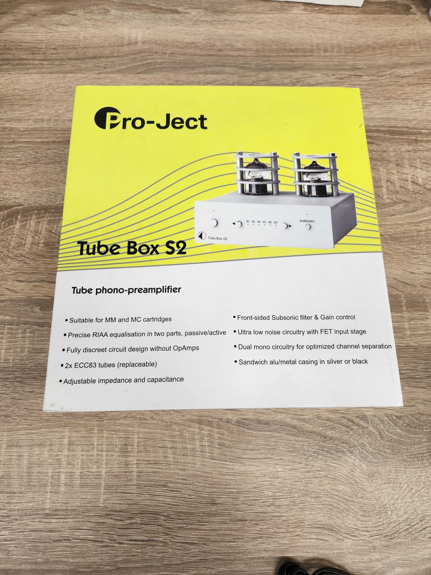 Pro-Ject Tube Box S2 Phono Pre-amplifier (Black) - Commercial ...